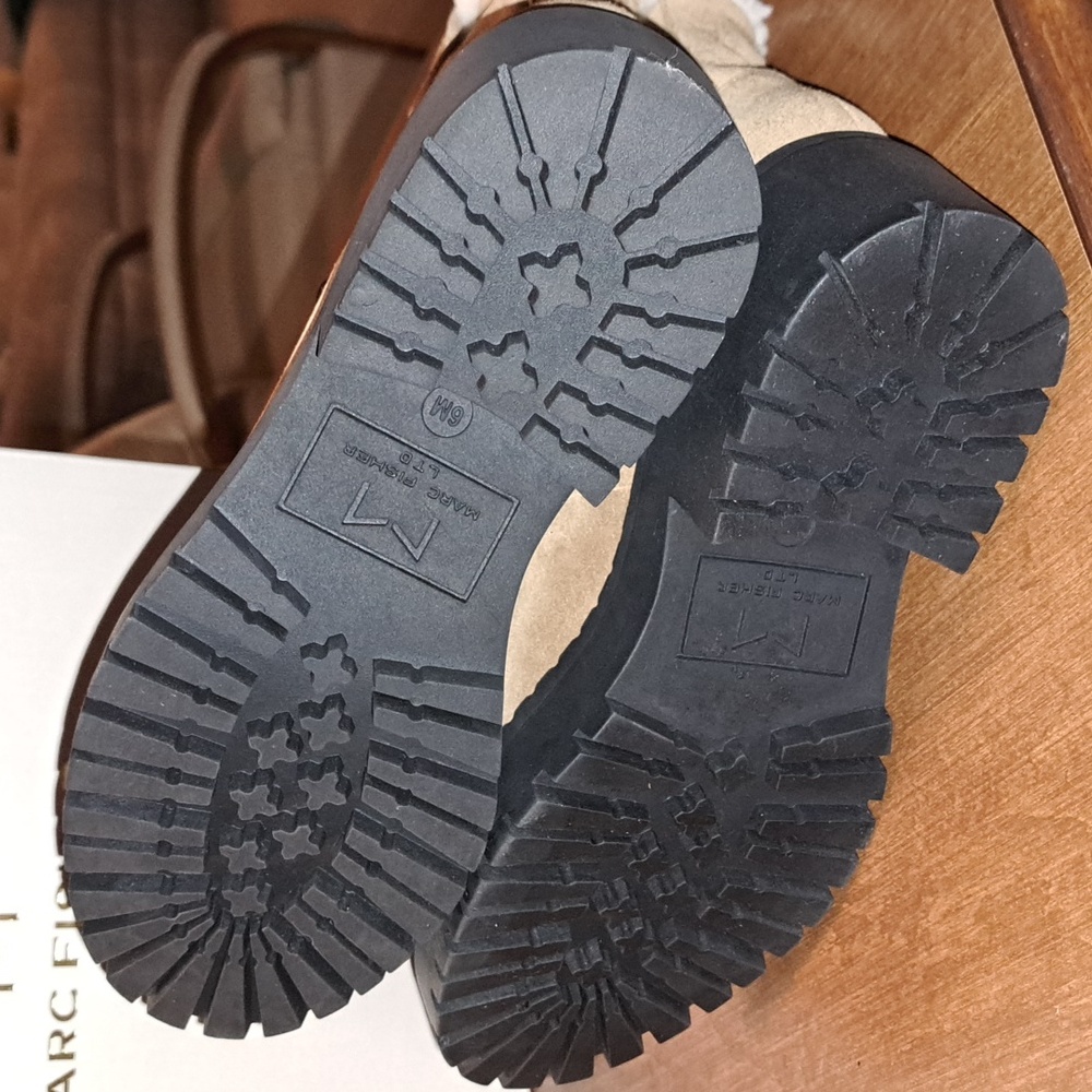 Marc Fisher SALE 6M natural multi suede nalina - Picture 6 of 7